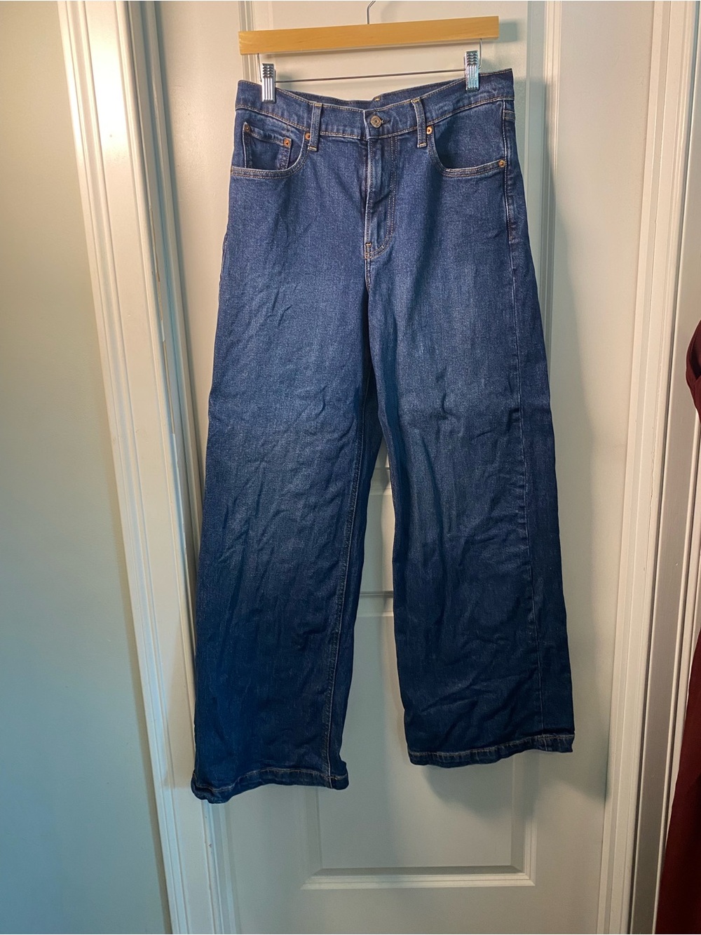 Gap High Rise Stride Wide Leg Jeans